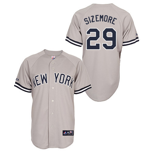 Scott Sizemore #29 Youth Baseball Jersey-New York Yankees Authentic Road Gray MLB Jersey